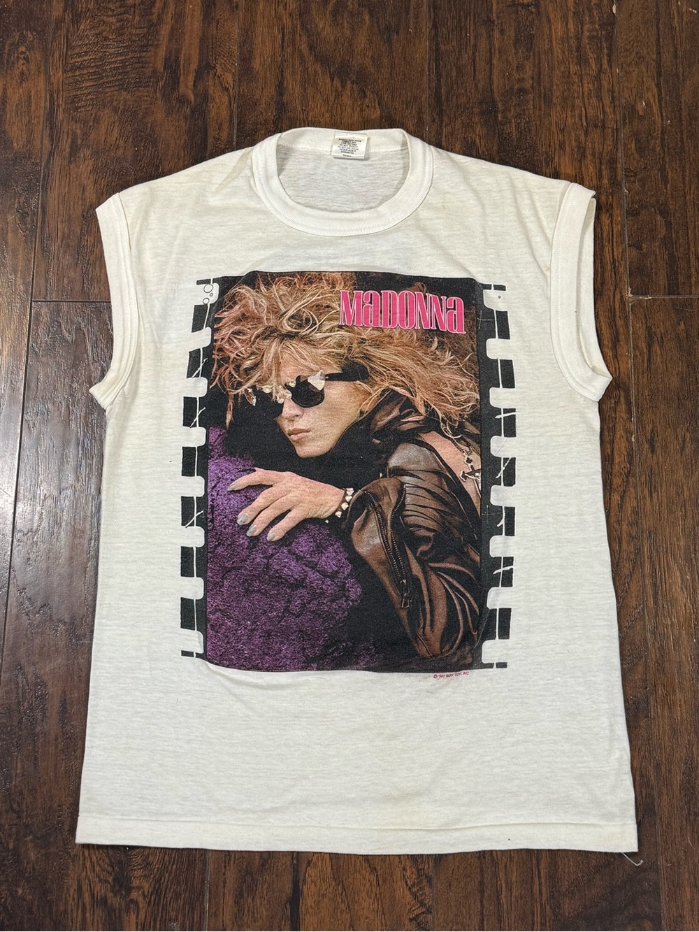 Madonna Vintage 1985 Like A Virgin Concert Sleeveless T-shirt Sz L single stitch